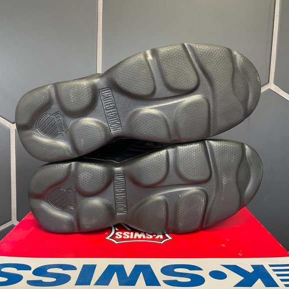 ~Used W/ Box! Mens K-Swiss Chilton Black Low Work Casual Sneakers Size 11.5 - Picture 5 of 5